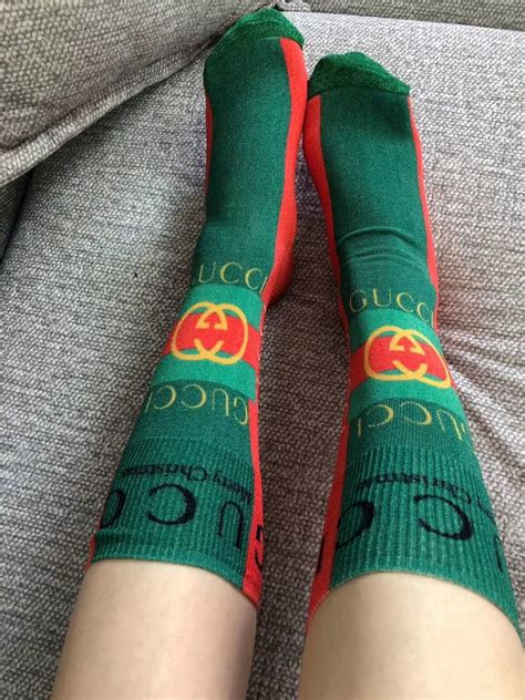 gucci socks women's|gucci thigh high socks.